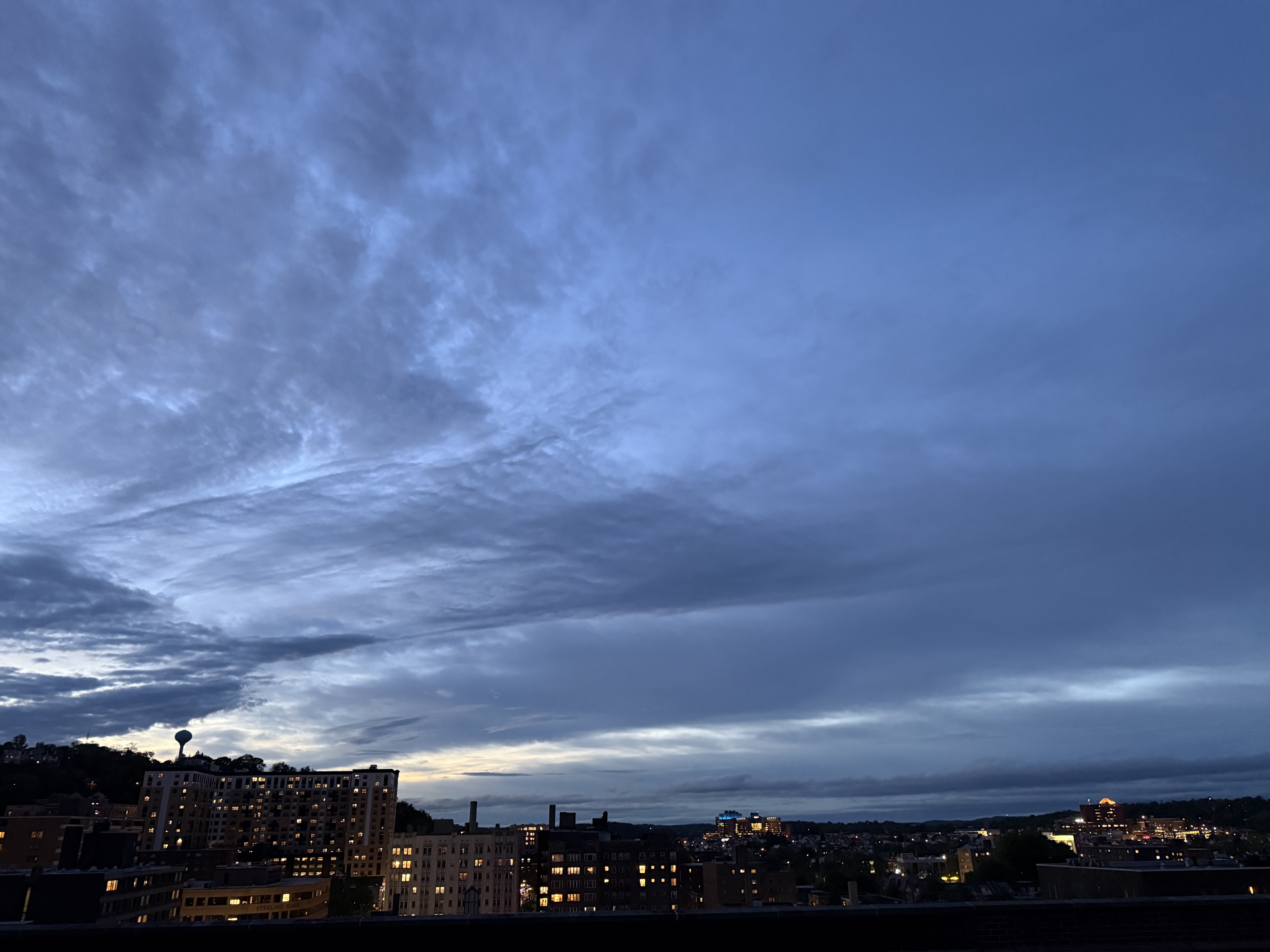 Rooftop view at 9pm